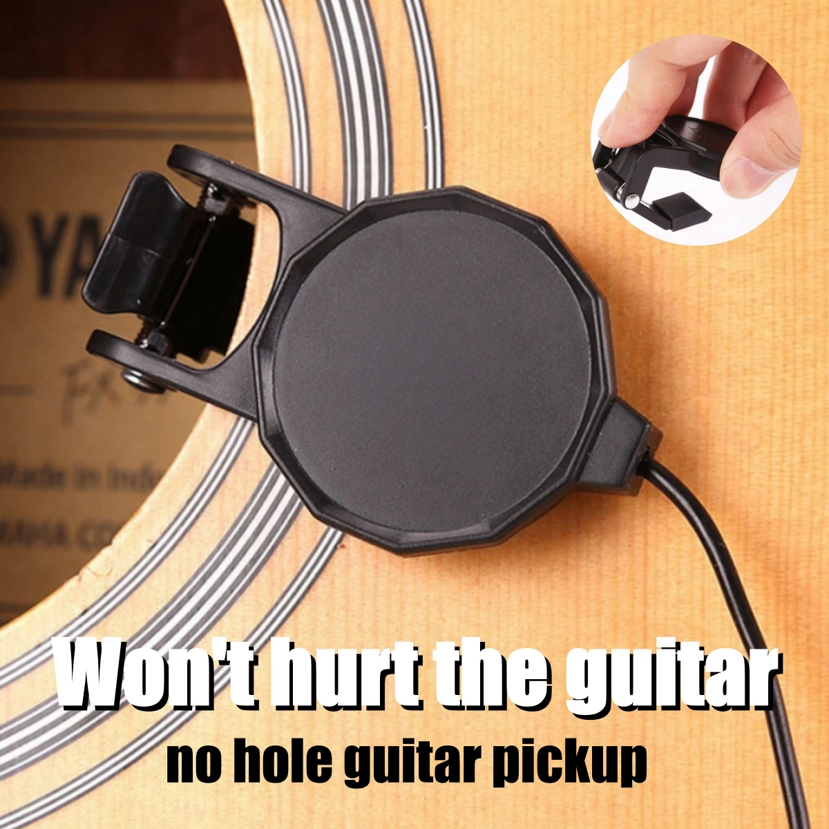 Musical Instruments Easy - Pickup jack audio con clip per
