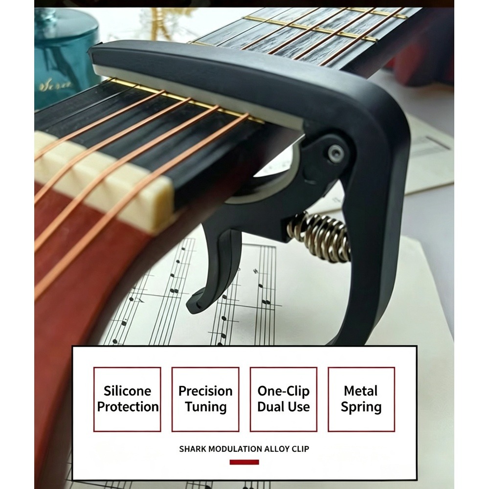 Musical Instruments Easy - Capotasto per Chitarra 2 in 1