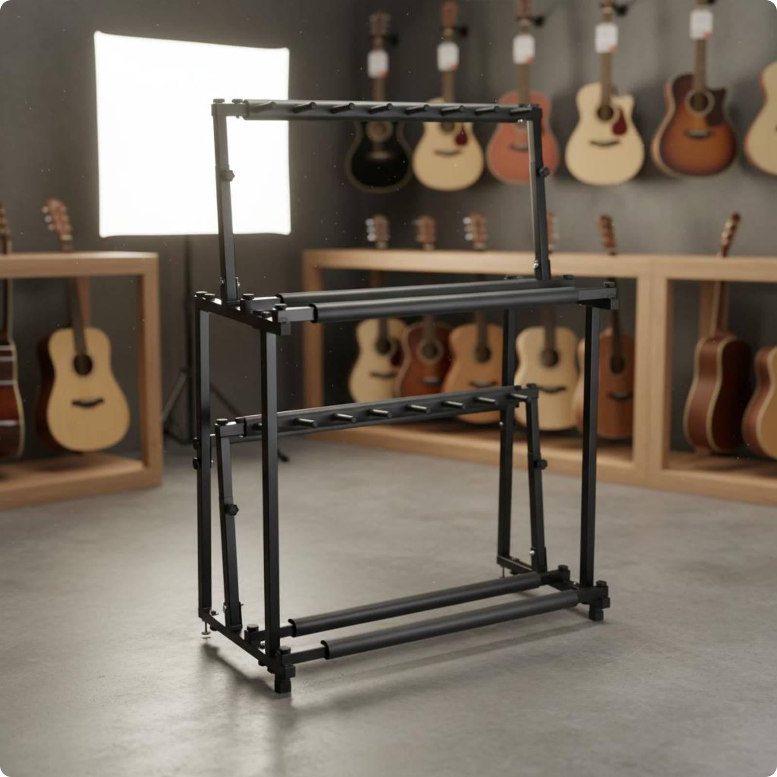 Musical Instruments Easy - Espositore per Ukulele a Doppio Livello