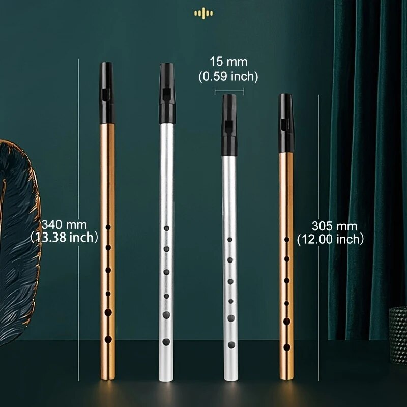 Tin Whistle Flute - Miwayer autentico fischietto irlandese flauto chiave