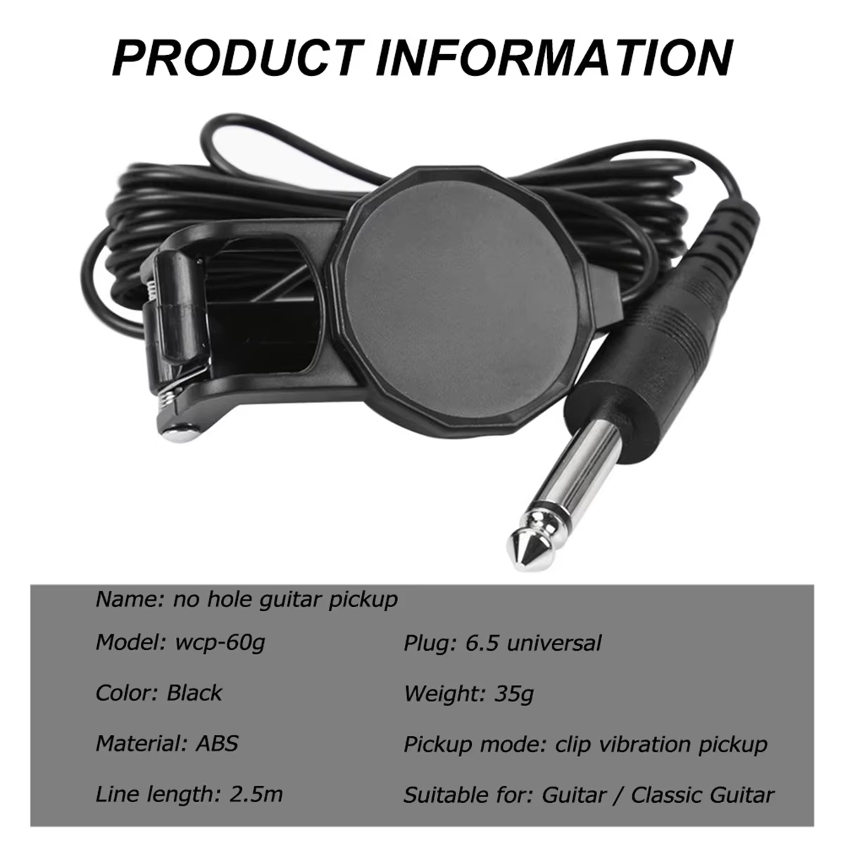 Pickup con clip jack audio/tra - Musical Instruments Easy recensione e prezzo