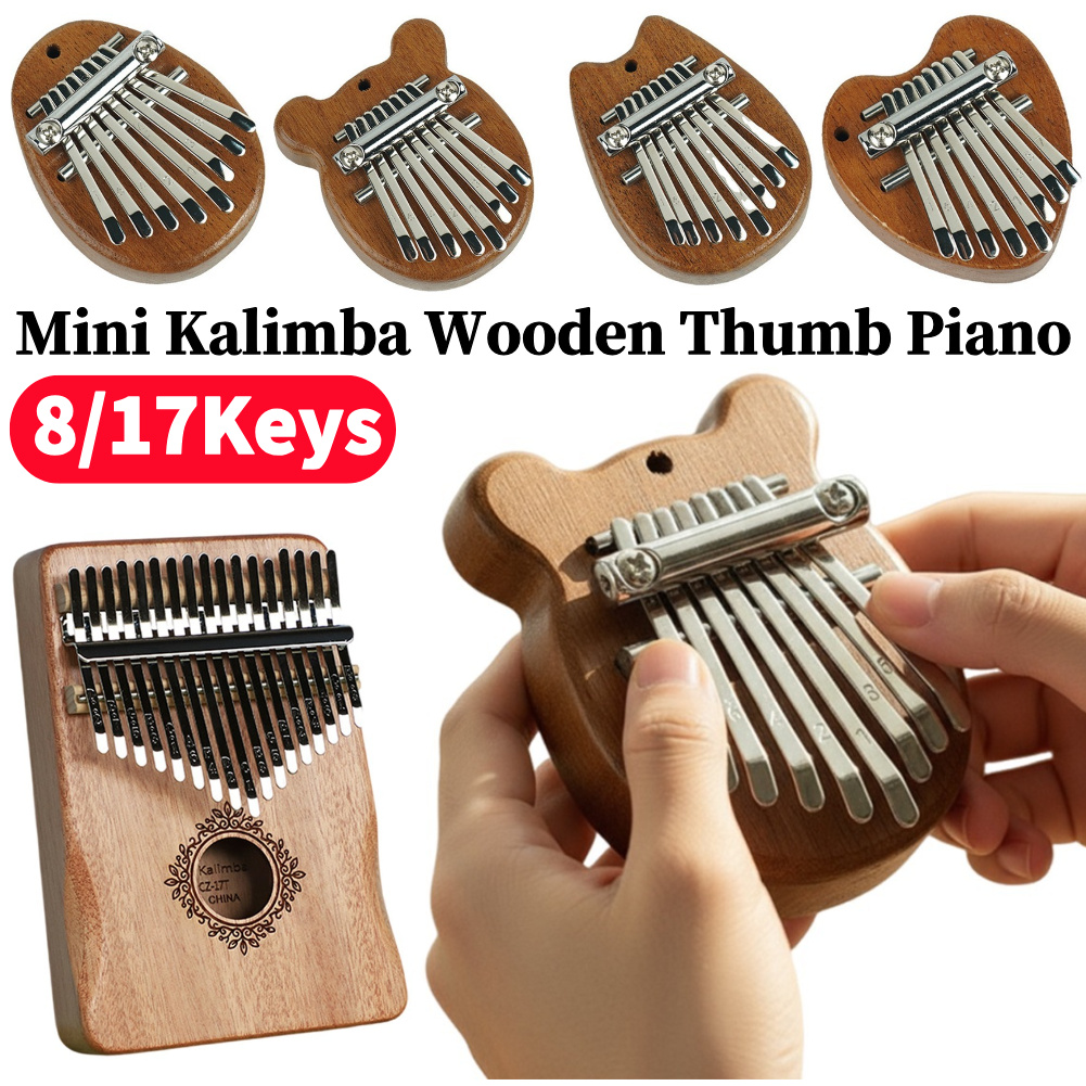 Kalimba in Legno Mini a 8/17 T - Musical Instrument For Beginners recensione e prezzo