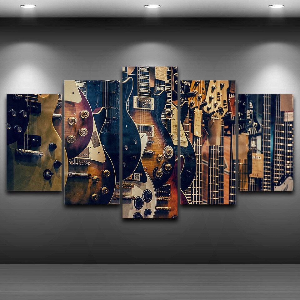 Senza cornice su tela 5 pezzi  - Musical Instrument In Africa recensione e prezzo