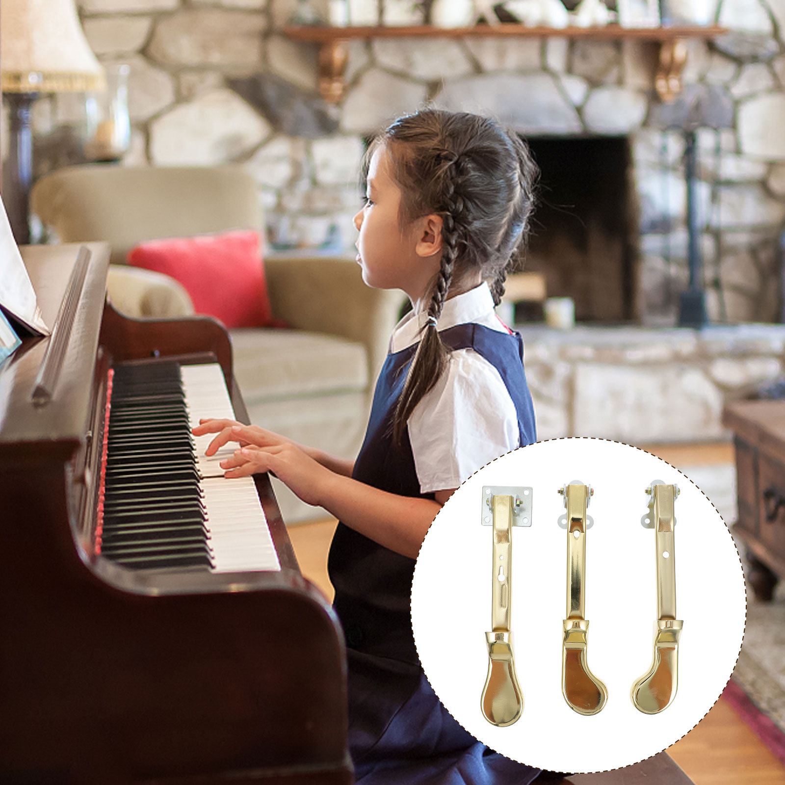 3 Pezzi di Pedali in Metallo p - Musical Instrument Like Piano recensione e prezzo