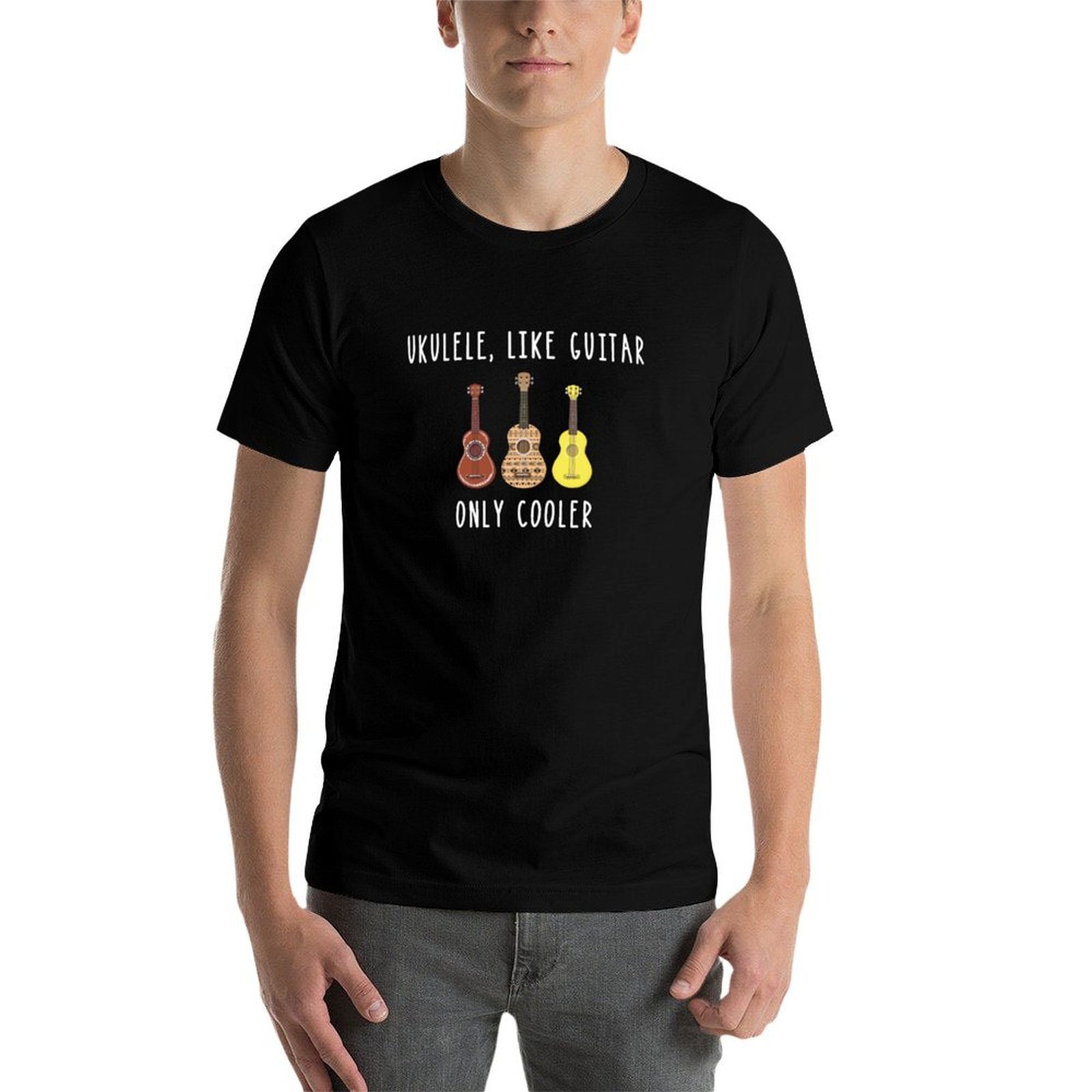 T-Shirt per Uomo con Motivo Uk - Musical Instrument Like Guitar recensione e prezzo
